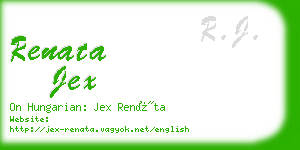 renata jex business card